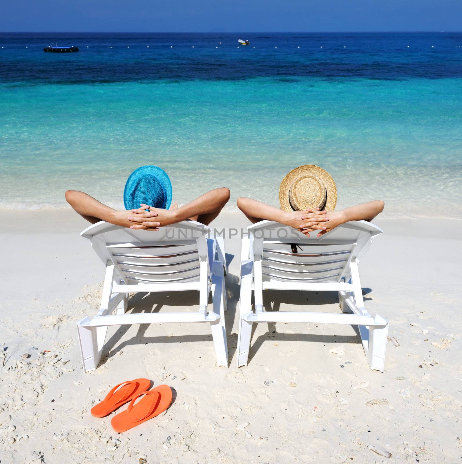 Couple on a tropical beach