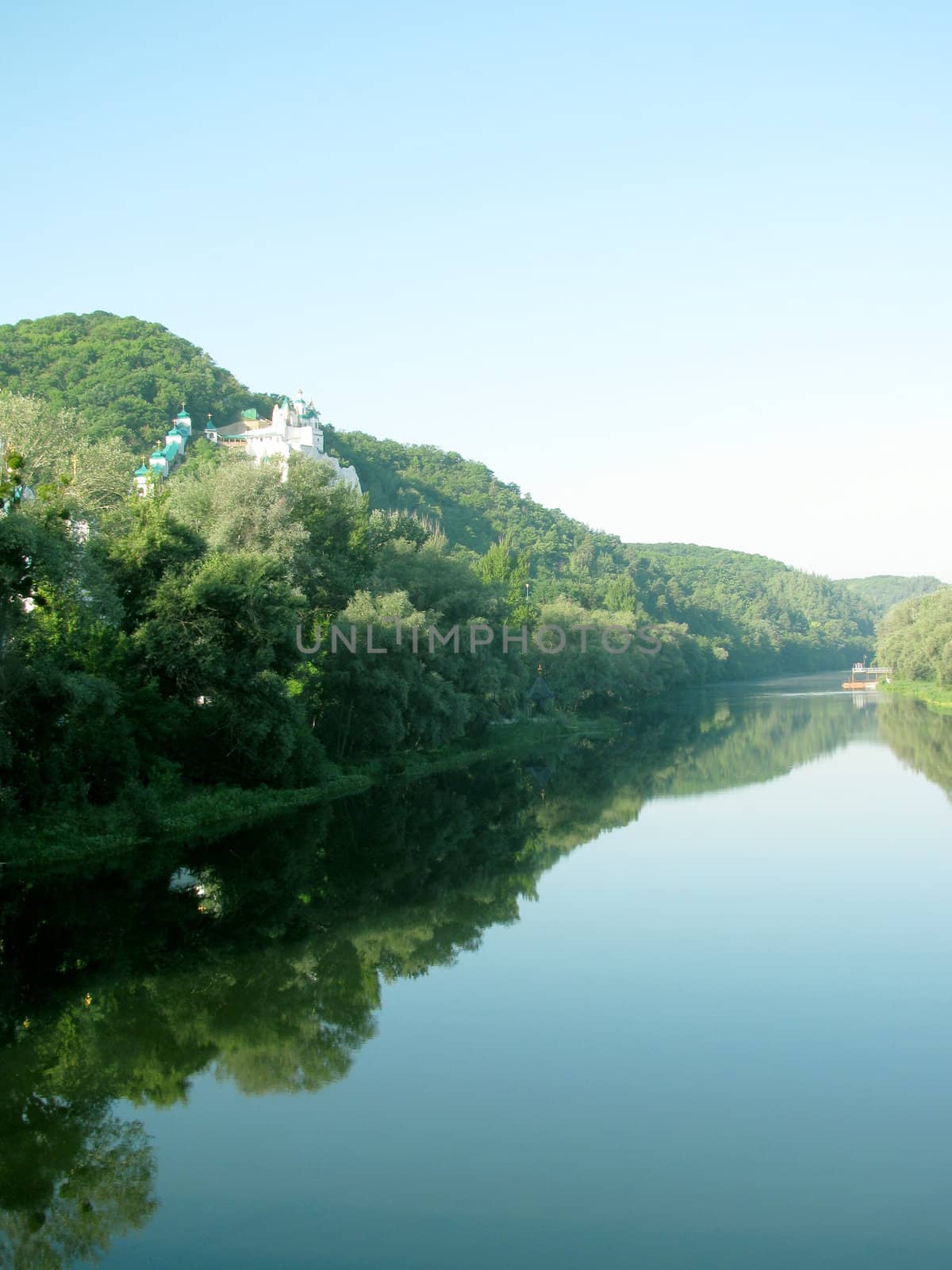 view on lavra in Svyatogorsk, Ukraine