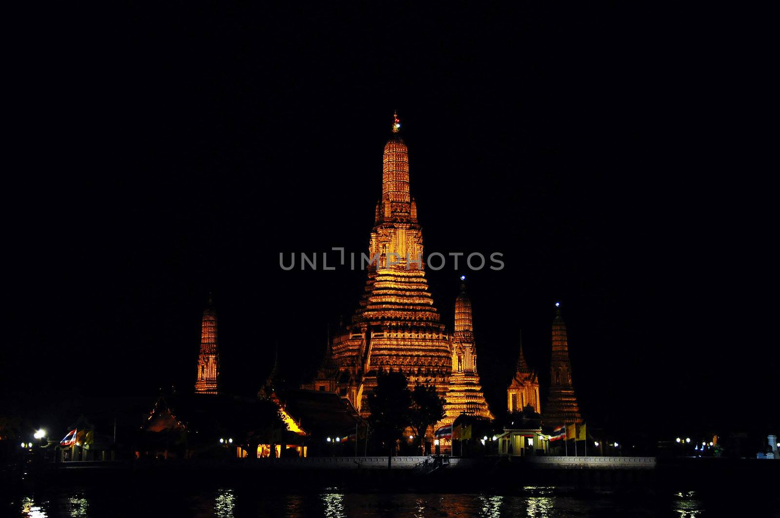 Buddha stupa at Arun temple, Thailand