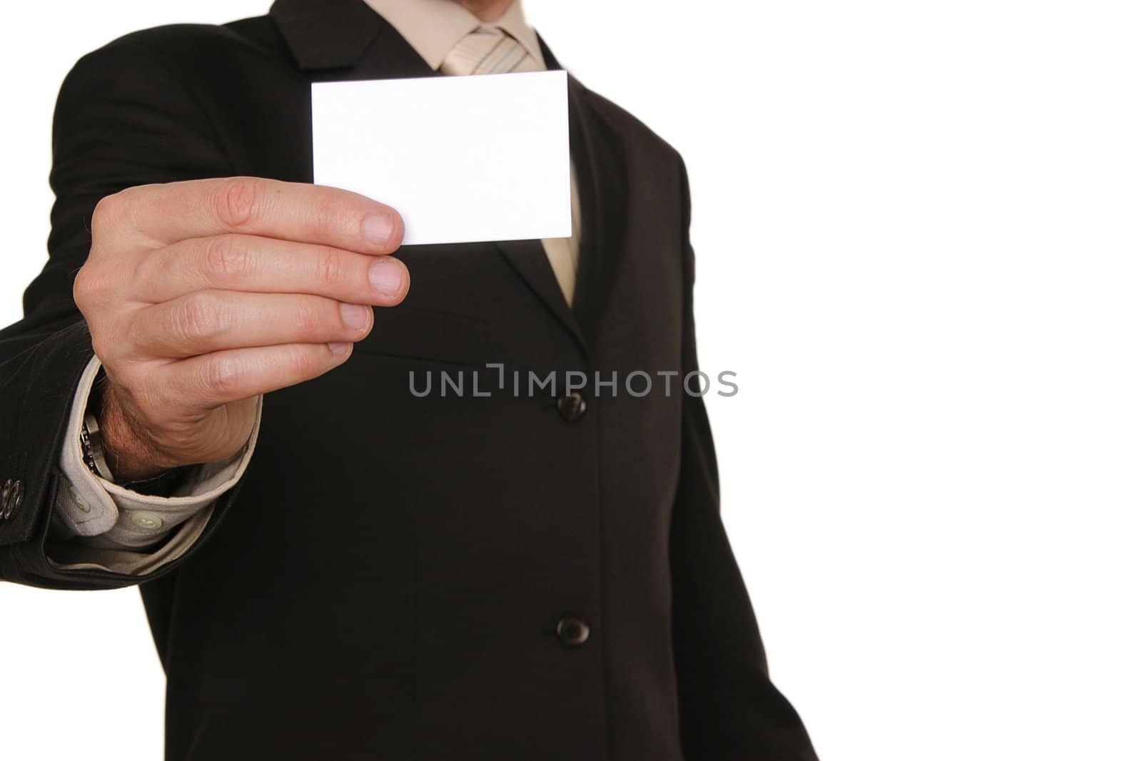 close up of business man in brown suit