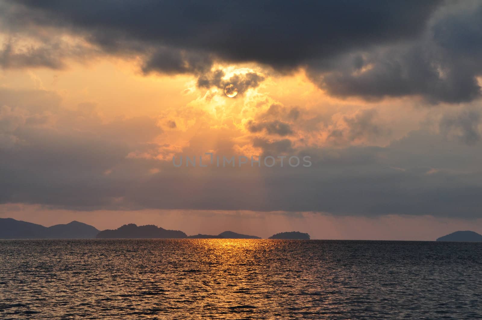 Sunrise at Chang island, Thailand