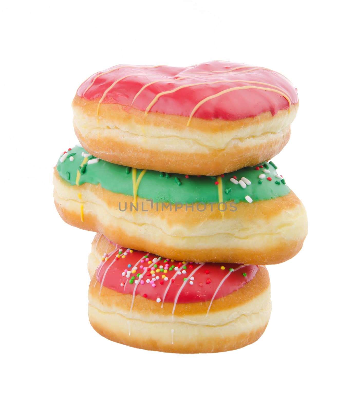 Donut, Heart Shaped Pastry on the background