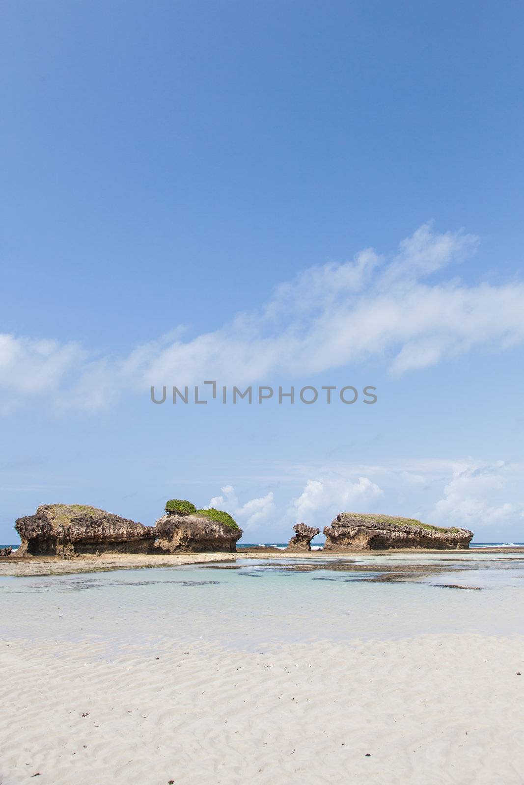 Watamu, close to Malindi, Kenya. The most beutiful beach of the area. Copy space.