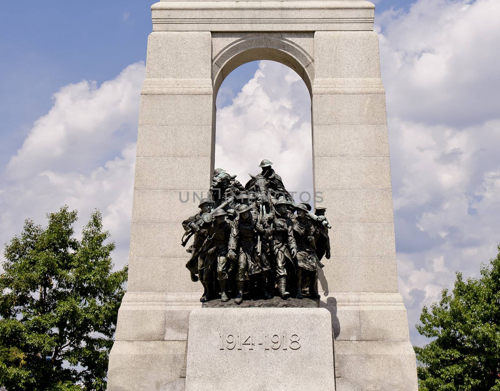 The National War Memorial stands in Confederation Square, Ottawa, Canada and serves as the federal war memorial for Canada.