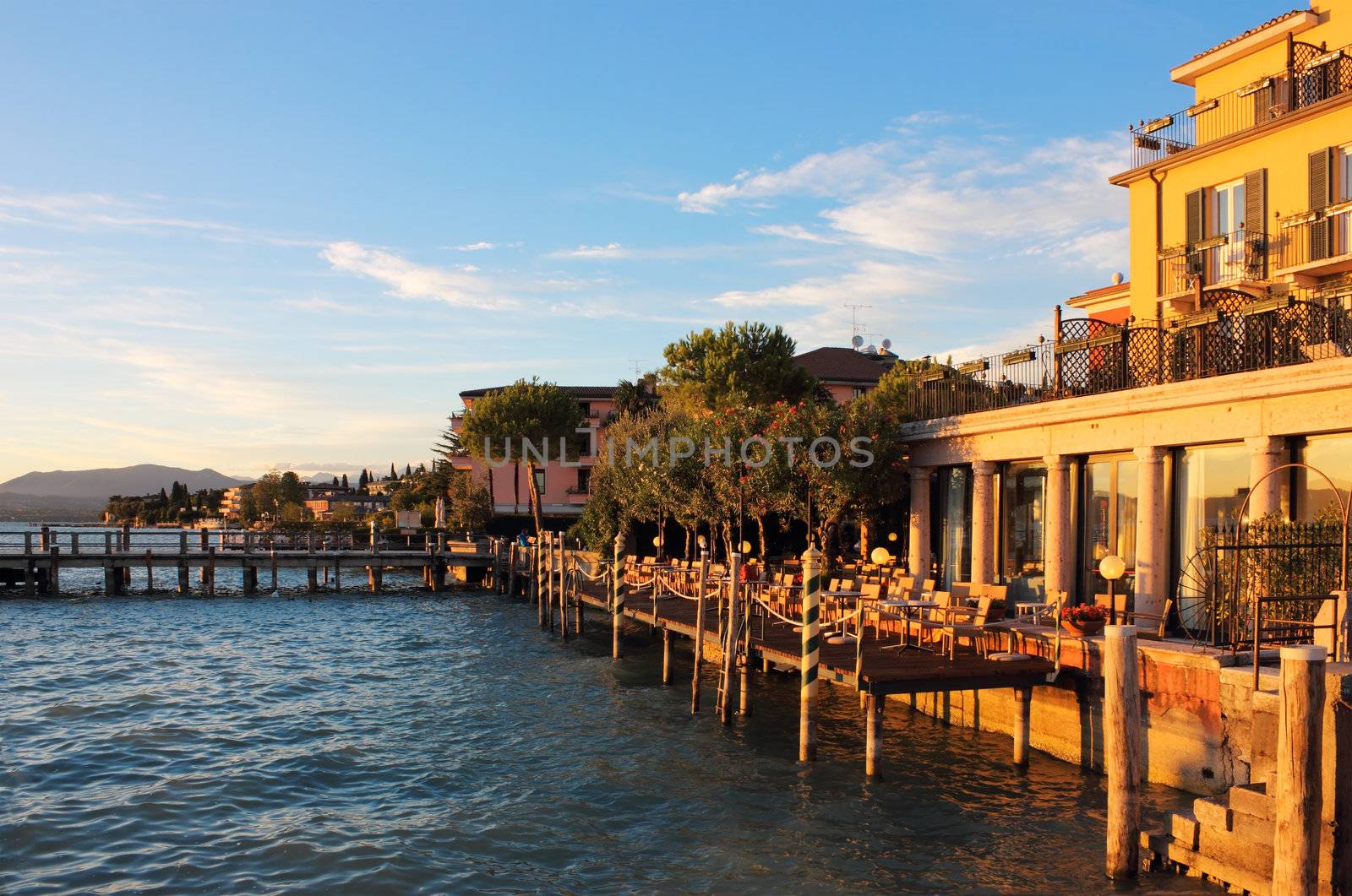 Jetty Port and Quay in Sirmione by kirilart