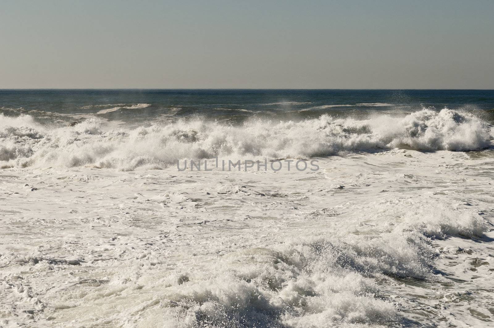 Rough sea in the northern coast of Portugal
