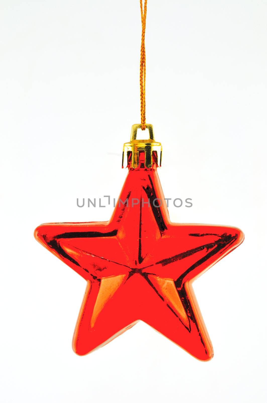 Red star for Christmas tree by ben44