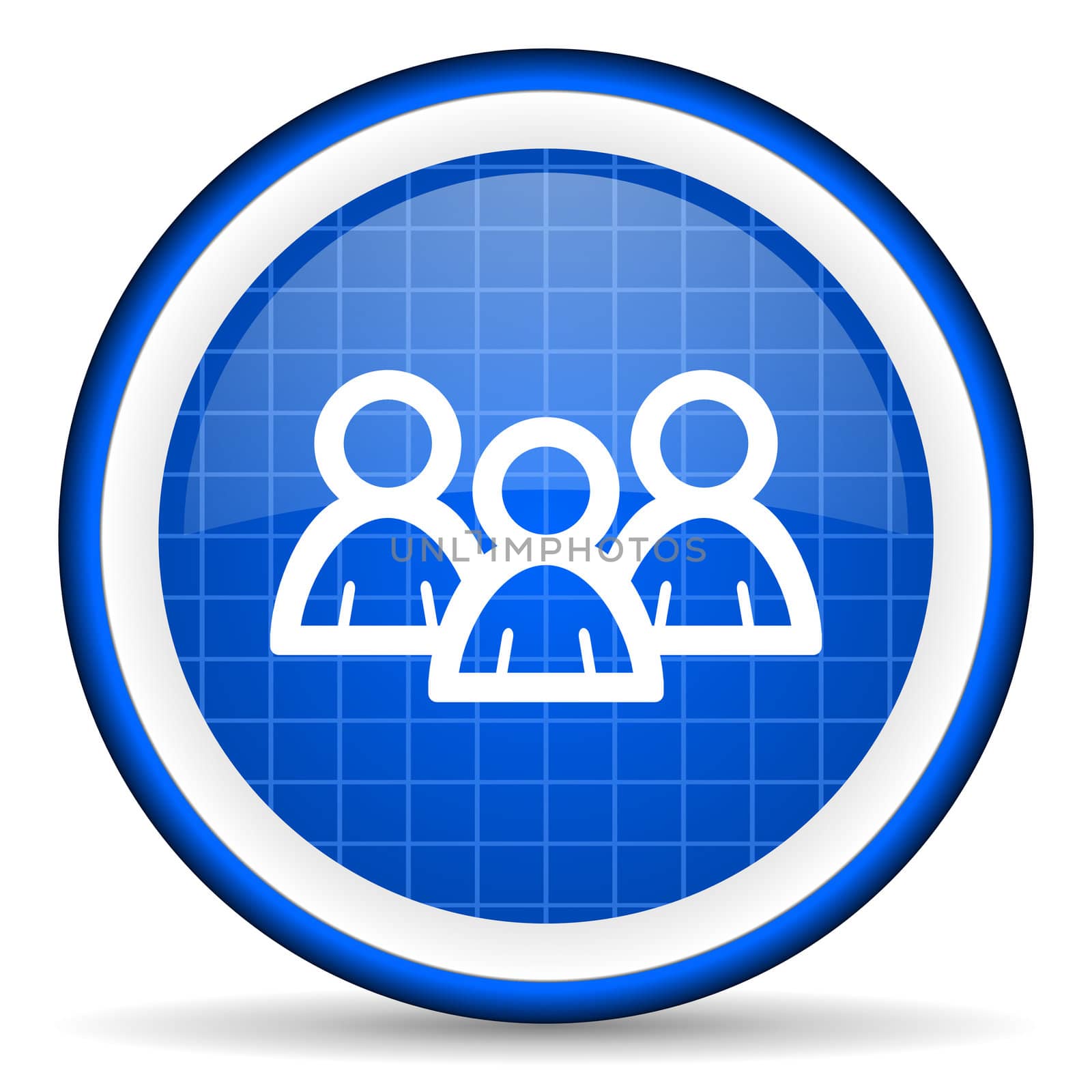 forum blue glossy icon on white background