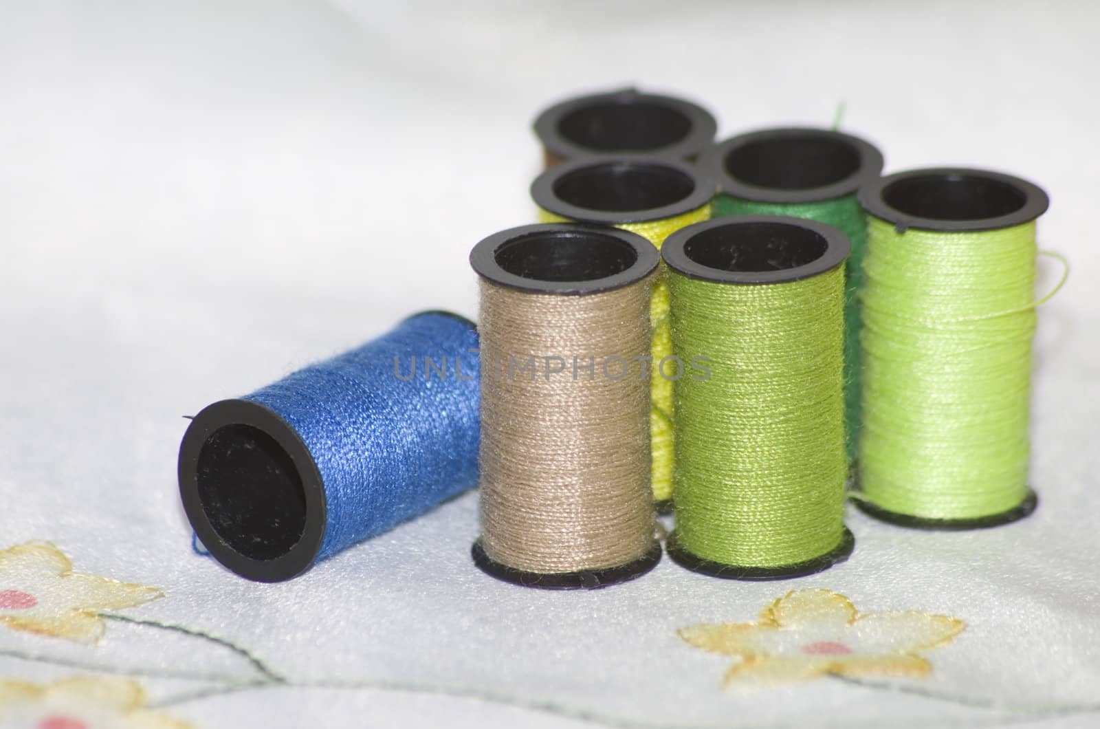 Sewing thread coils  by Silvia