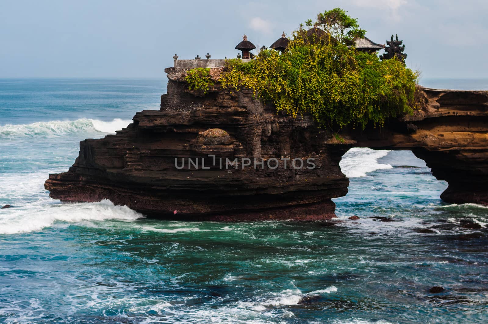 Pura Batu Bolong - small hindu temple near Tanah Lot, Bali, Indonesia