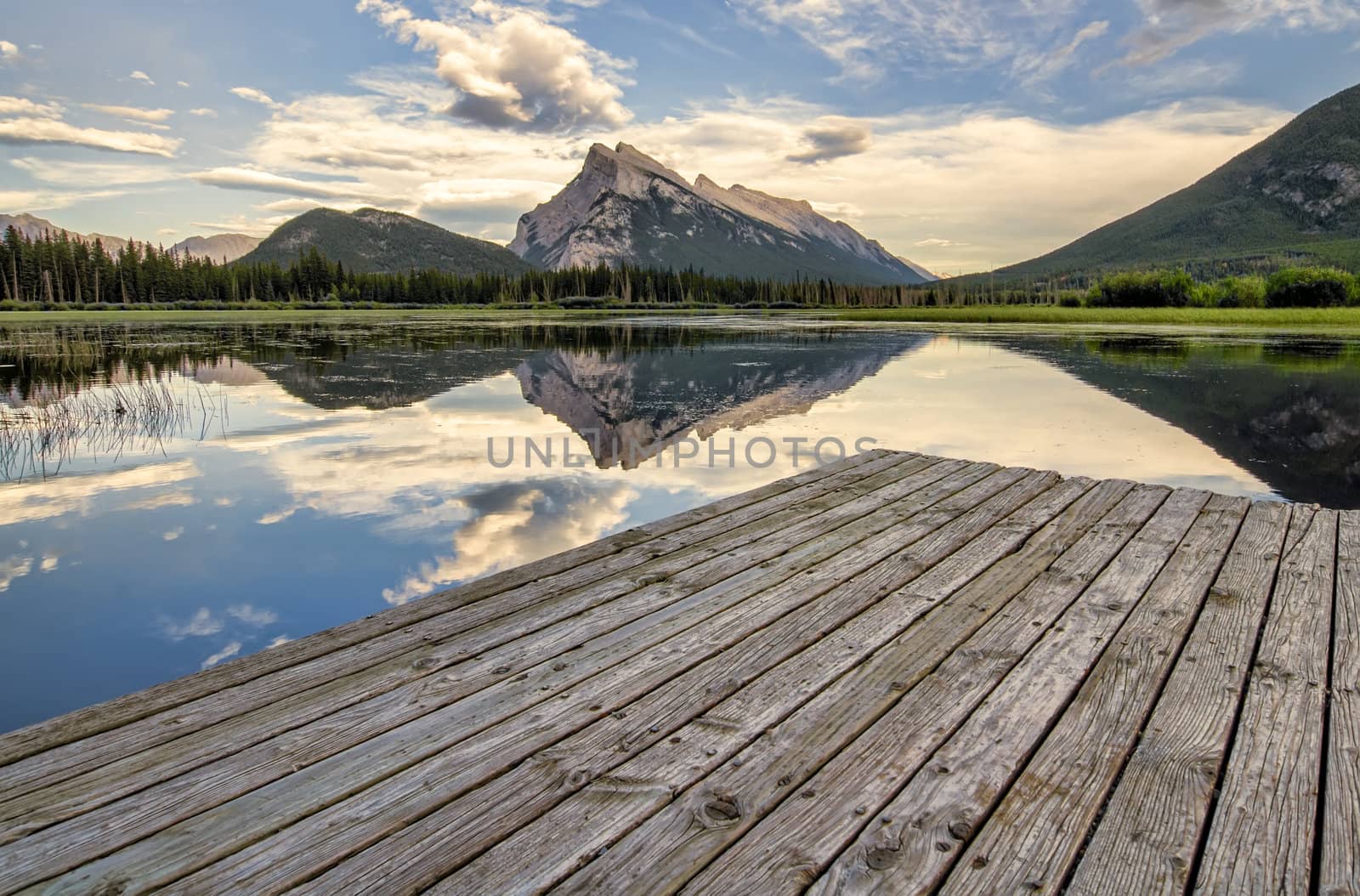 Vermilion Lakes Dock Side by JamesWheeler