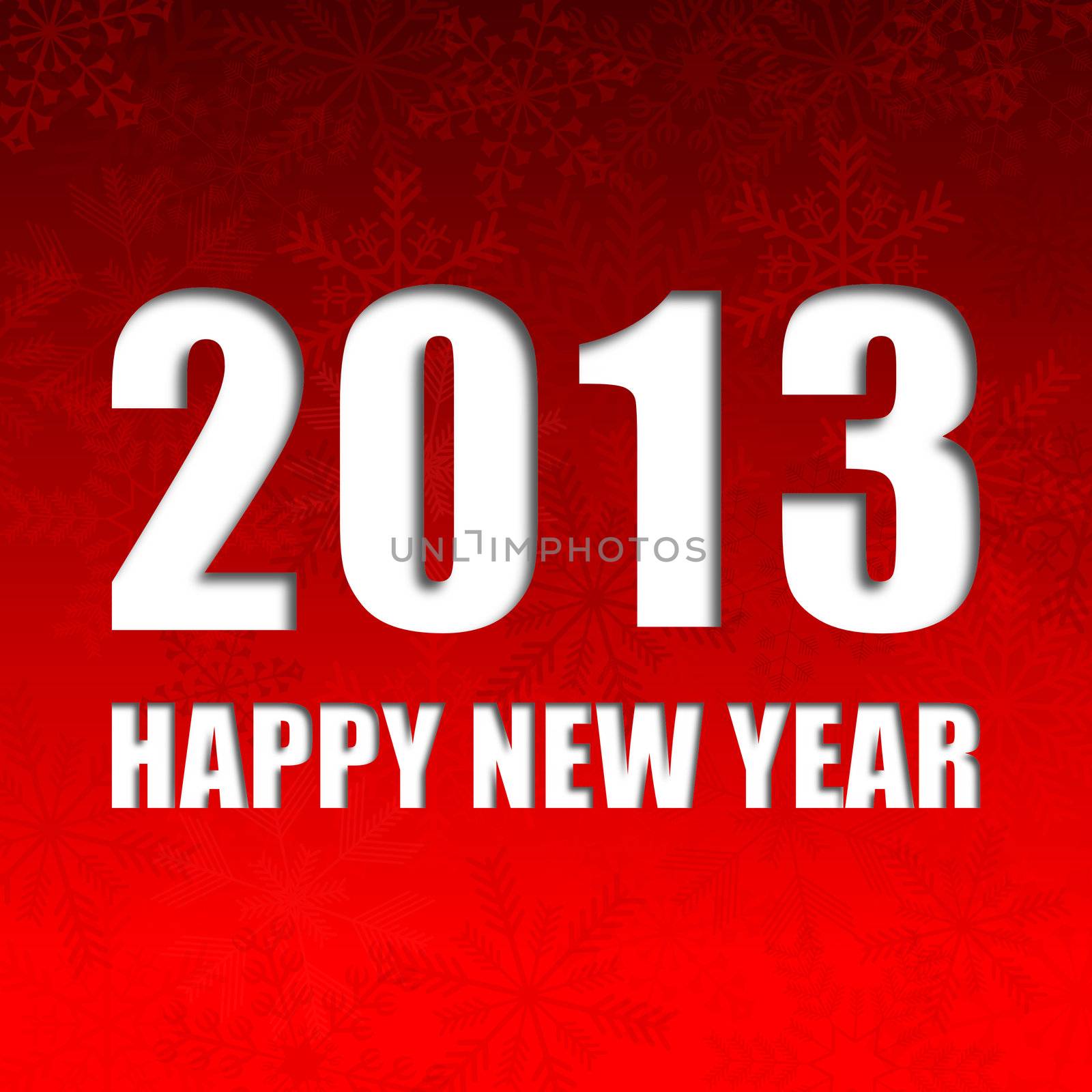 2013 new year illustration with snowflakes