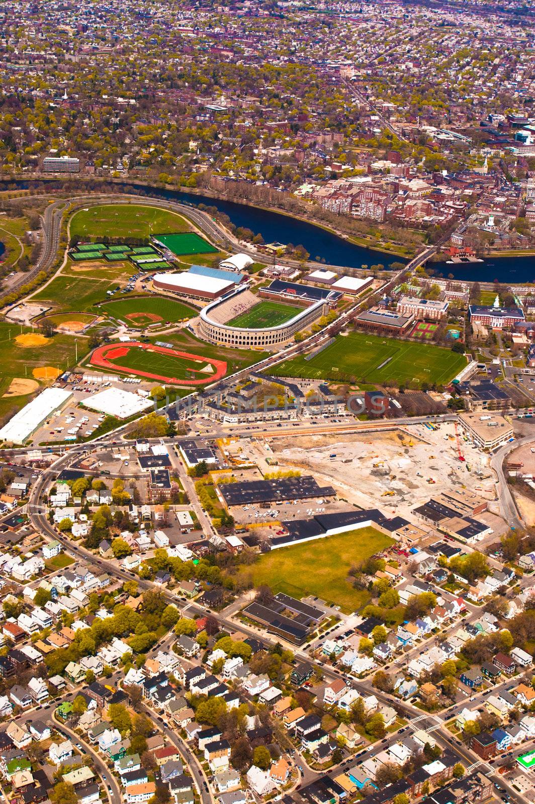 Harvard Stadium aerial by edan