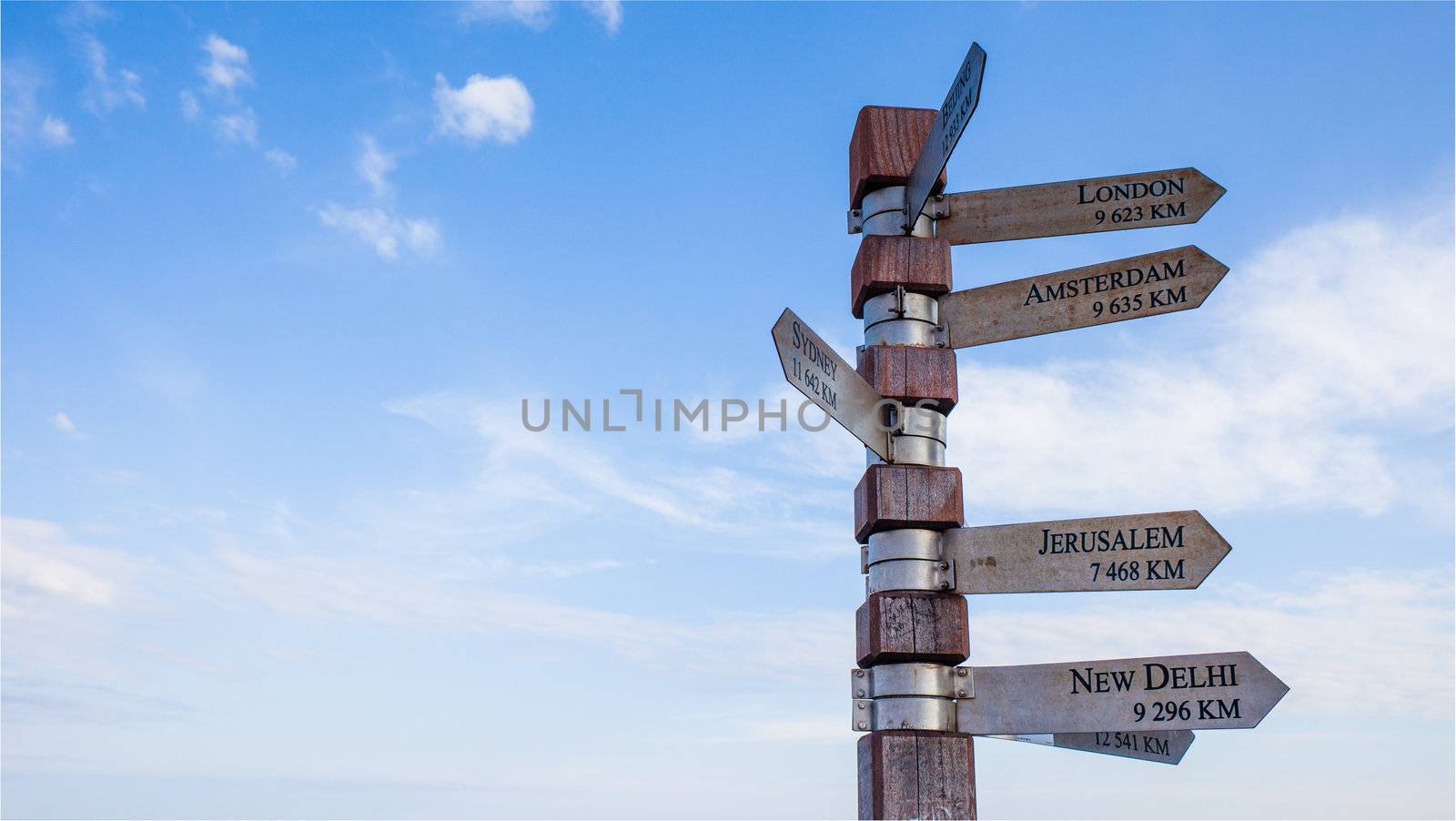 Signpost at Cape Point by edan