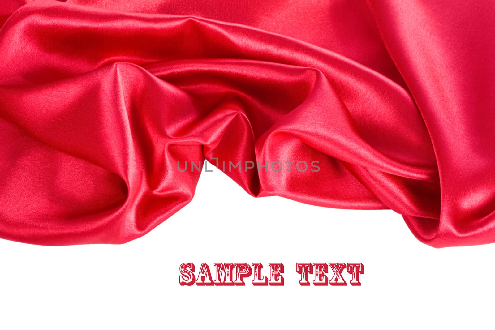 Smooth elegant red silk can use as background
