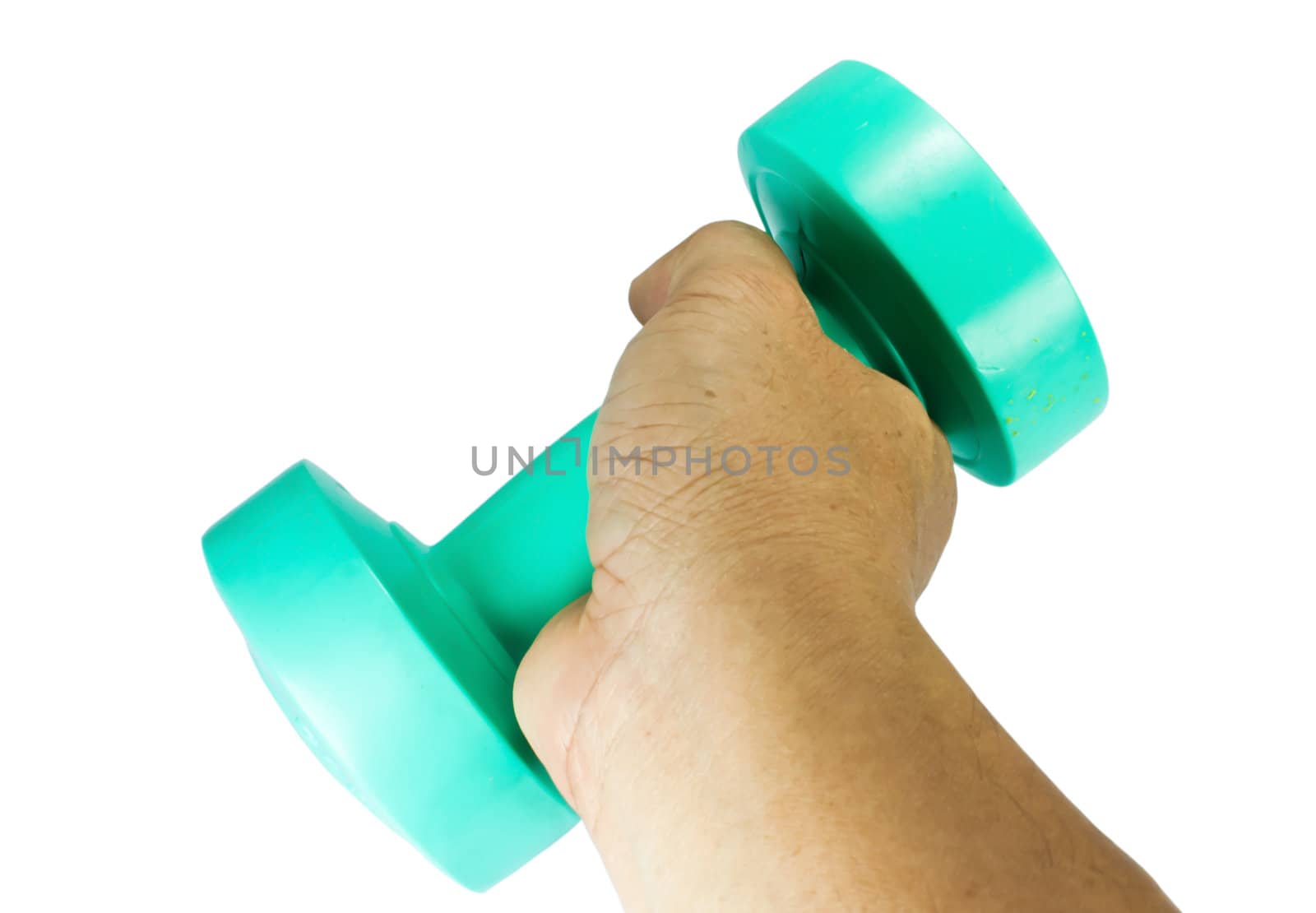 Dumbbell workout is a device used to grip and lift it up.