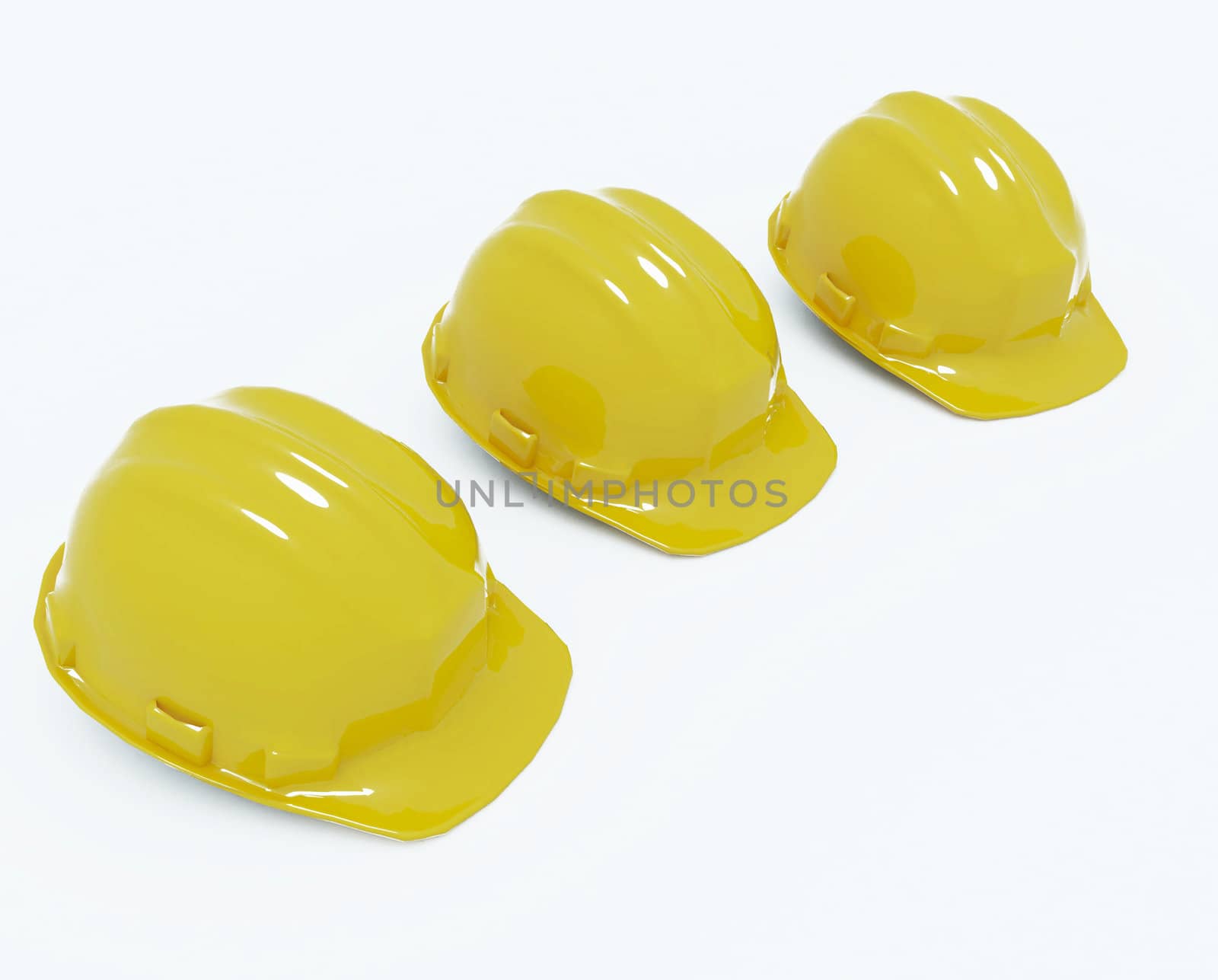 Safety helmet isolate with white background