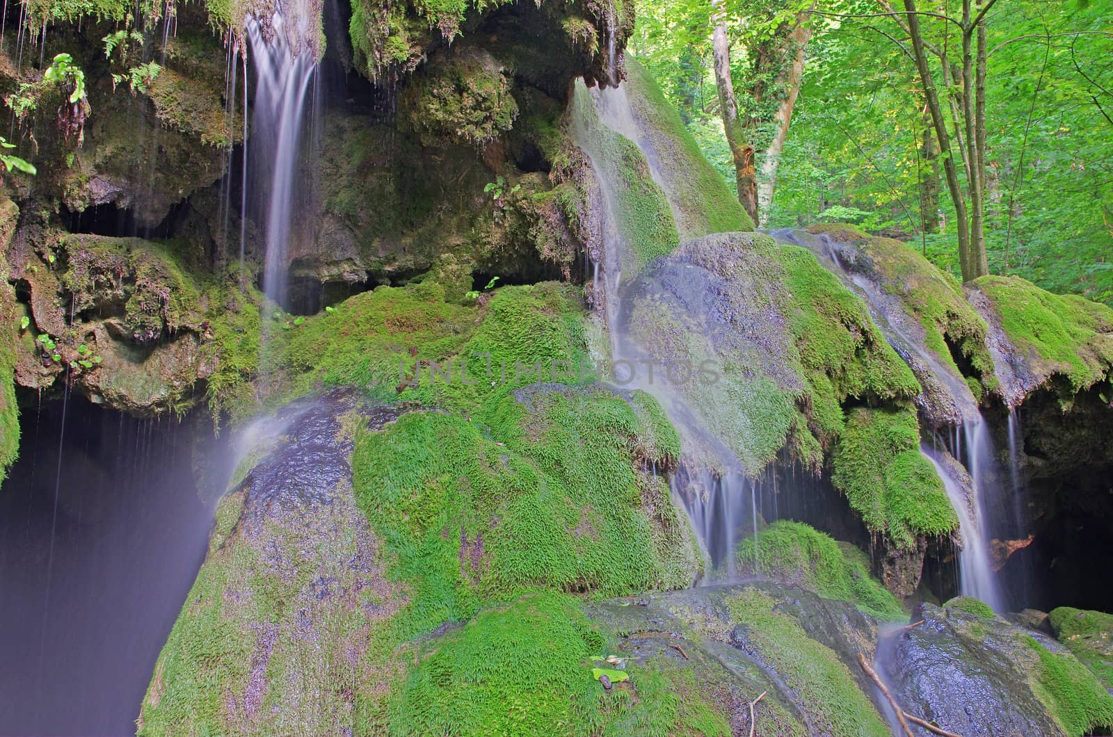 Waterfall details in Beusnita National Park