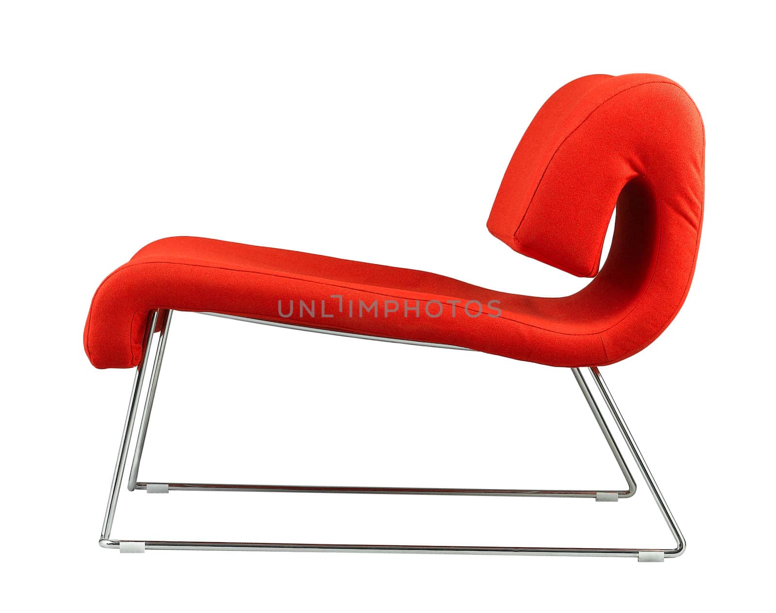 Nice and modern design of the red chair
