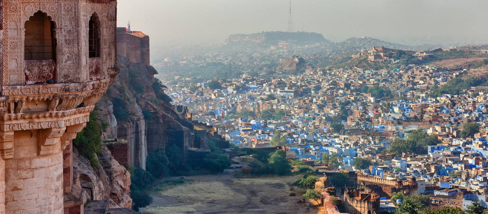 A view of Jodhpur, the Blue City of Rajasthan, India
