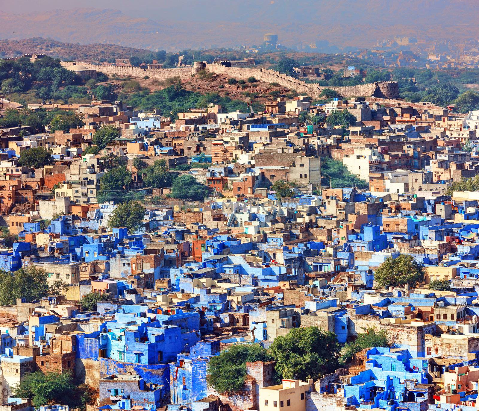 A view of Jodhpur, the Blue City of Rajasthan, India
