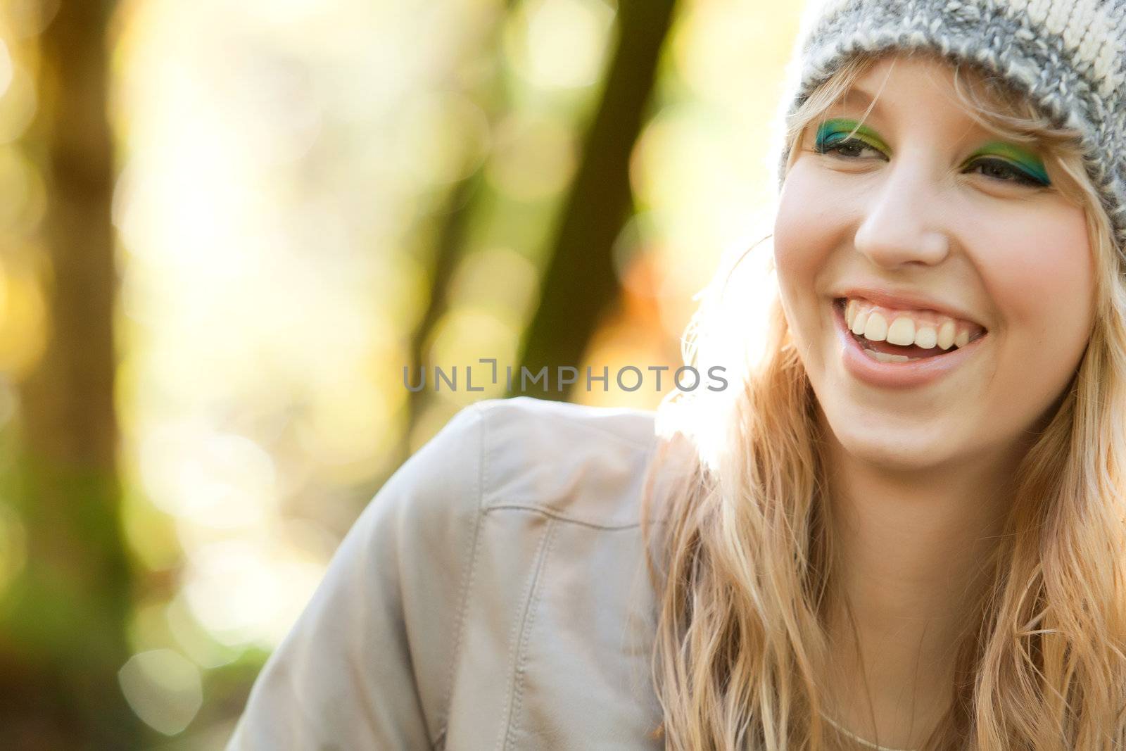 Smiling forest girl by DNFStyle