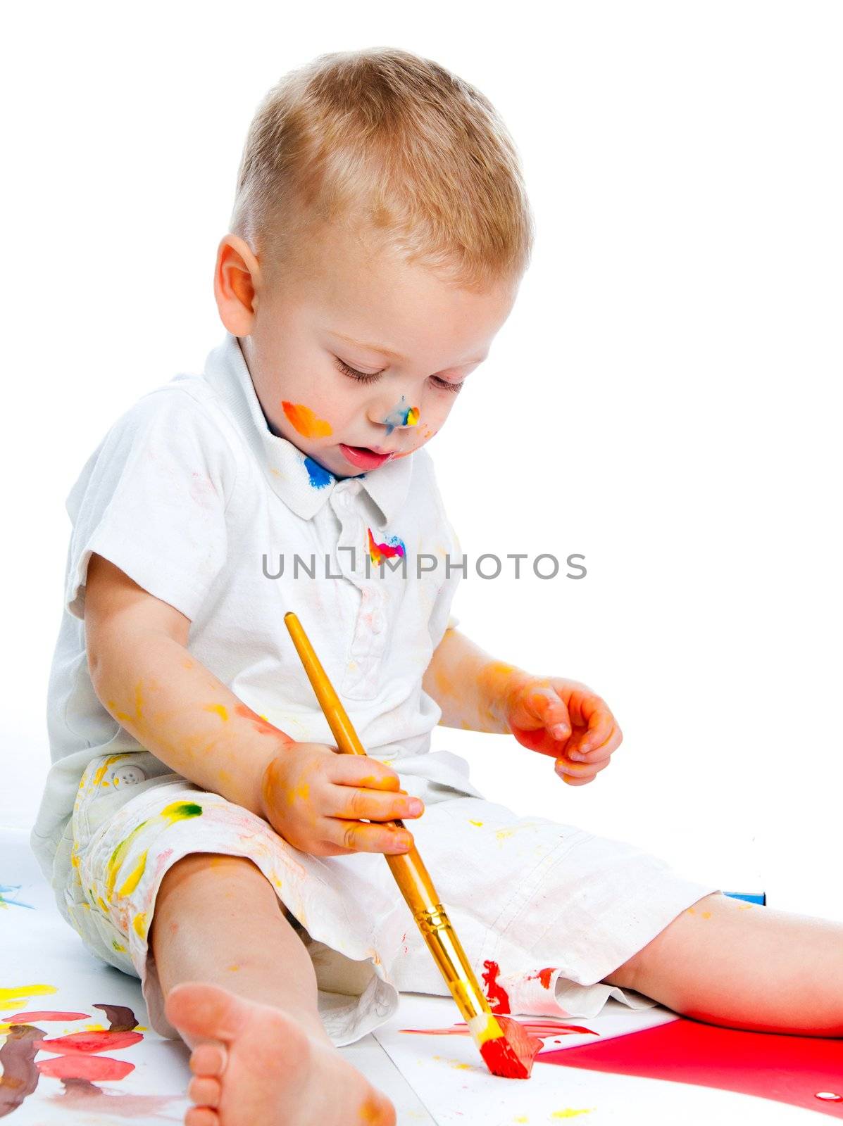 boy with painbrush by GekaSkr