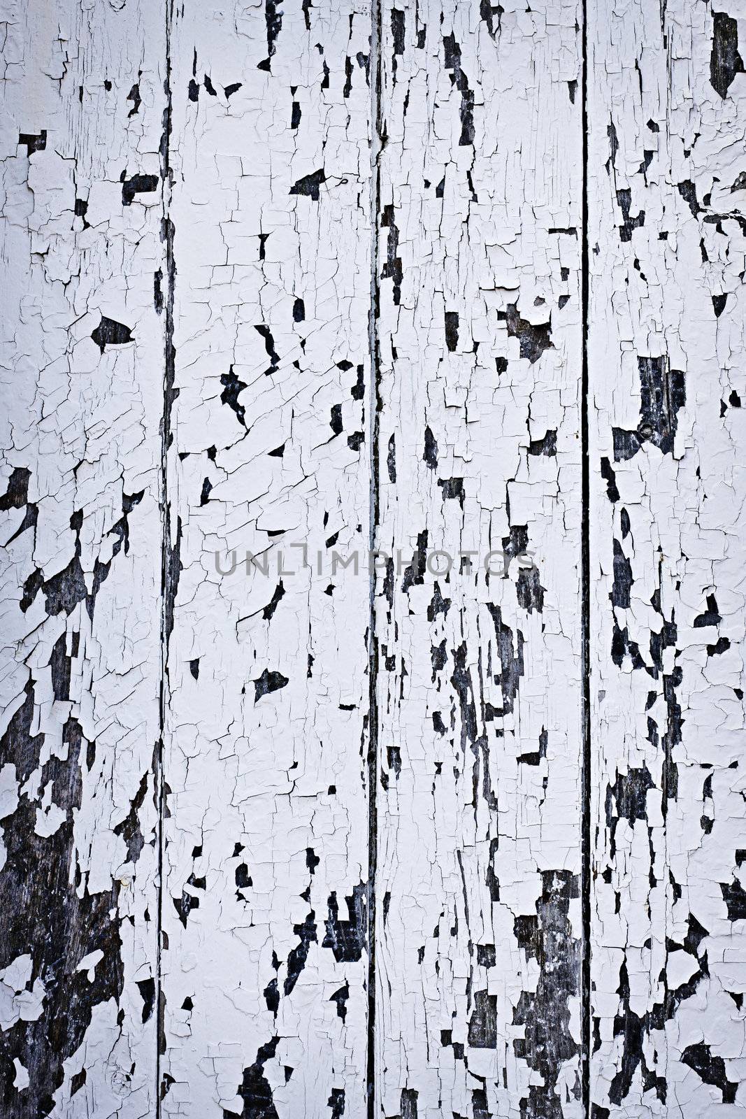Background of old wood boards with peeling paint