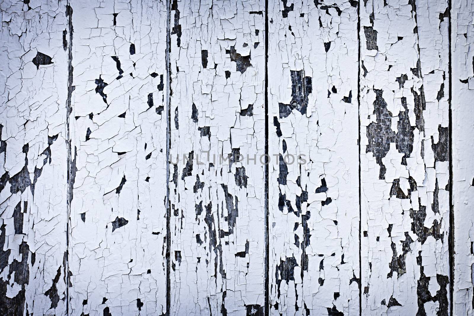 Background of old wood boards with peeling paint