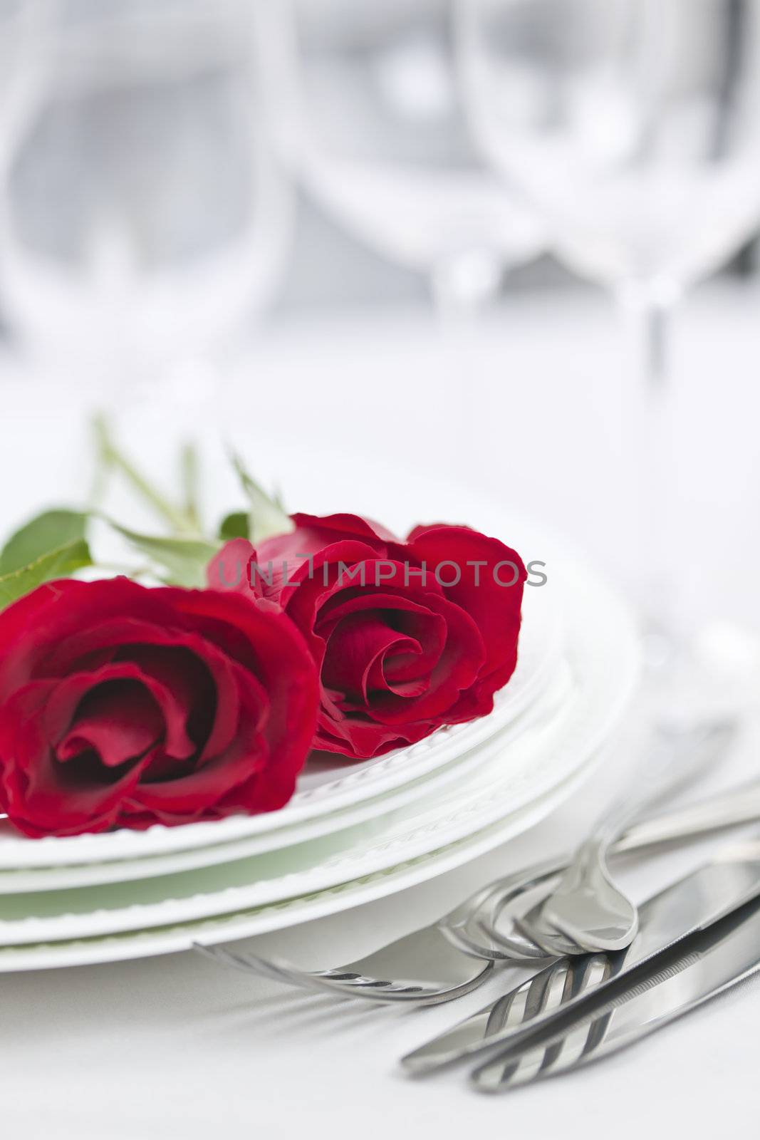 Romantic dinner setting by elenathewise