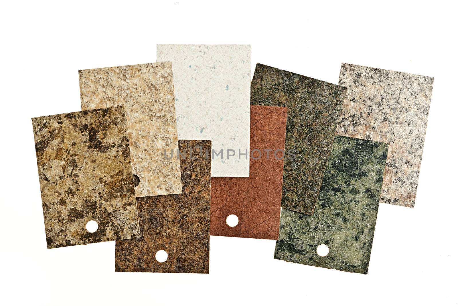 Countertop samples on white by elenathewise
