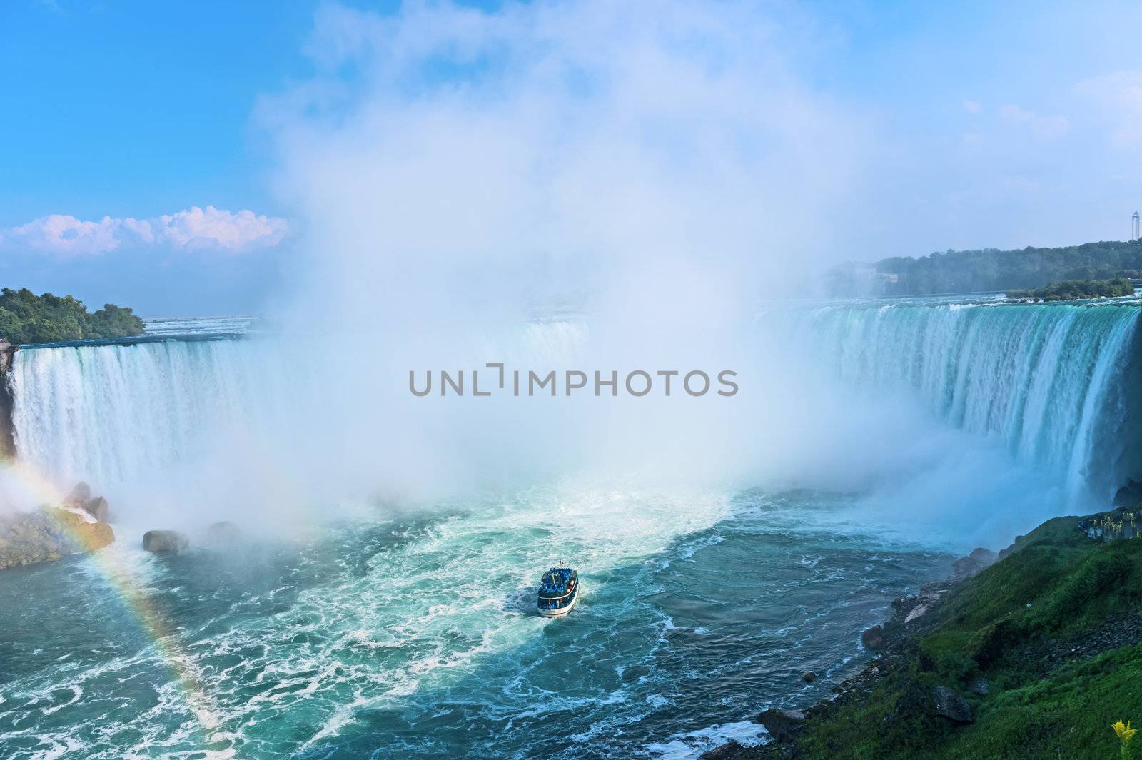 Rainbow Rises from Niagara Falls by Marcus