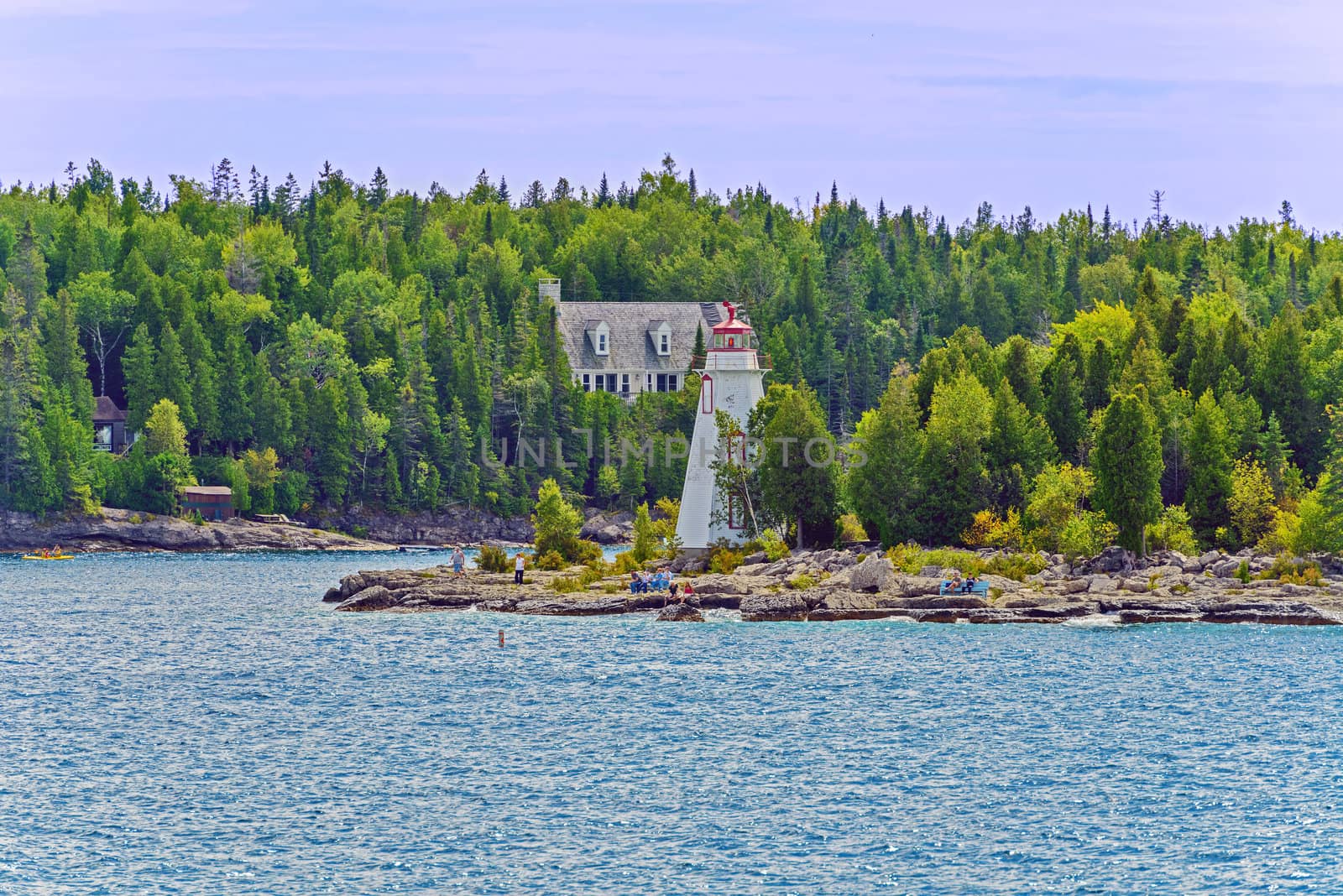 Big Tube Lighthouse  Tobermory in Bruce Peninsula, Ontario, Cana by Marcus