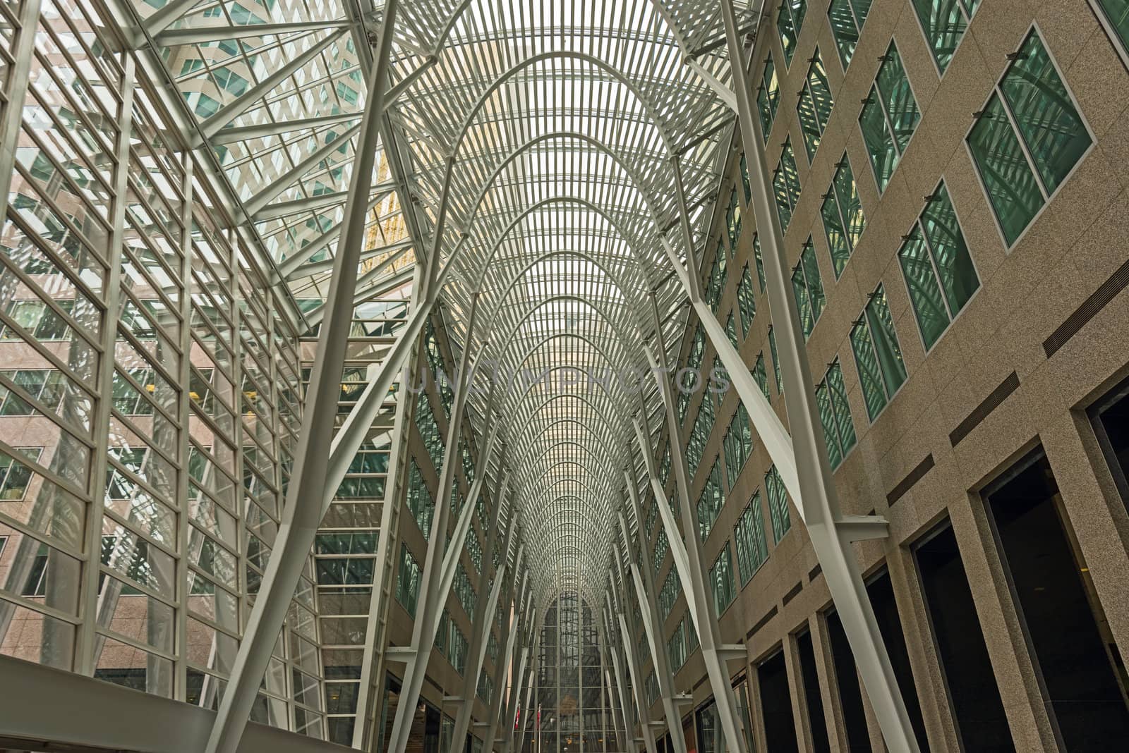 Brookfield Place (formerly BCE Place) - modern architecture in financial district, Toronto, Canada