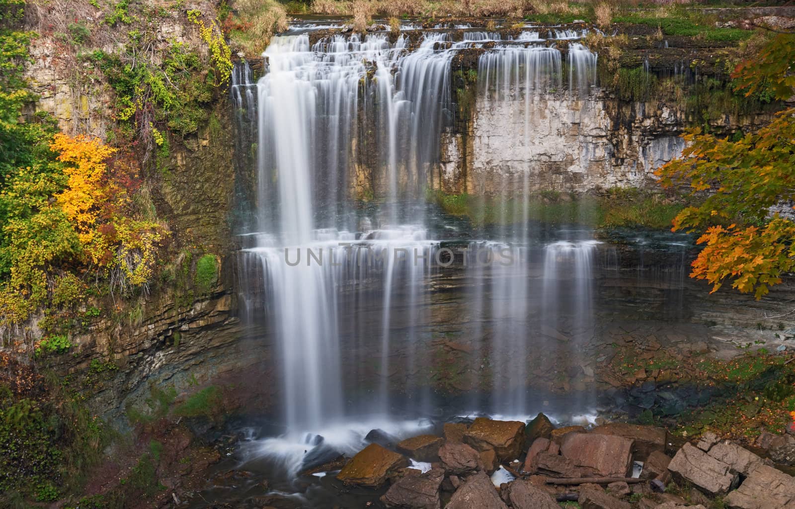 Webster Falls during Autumn