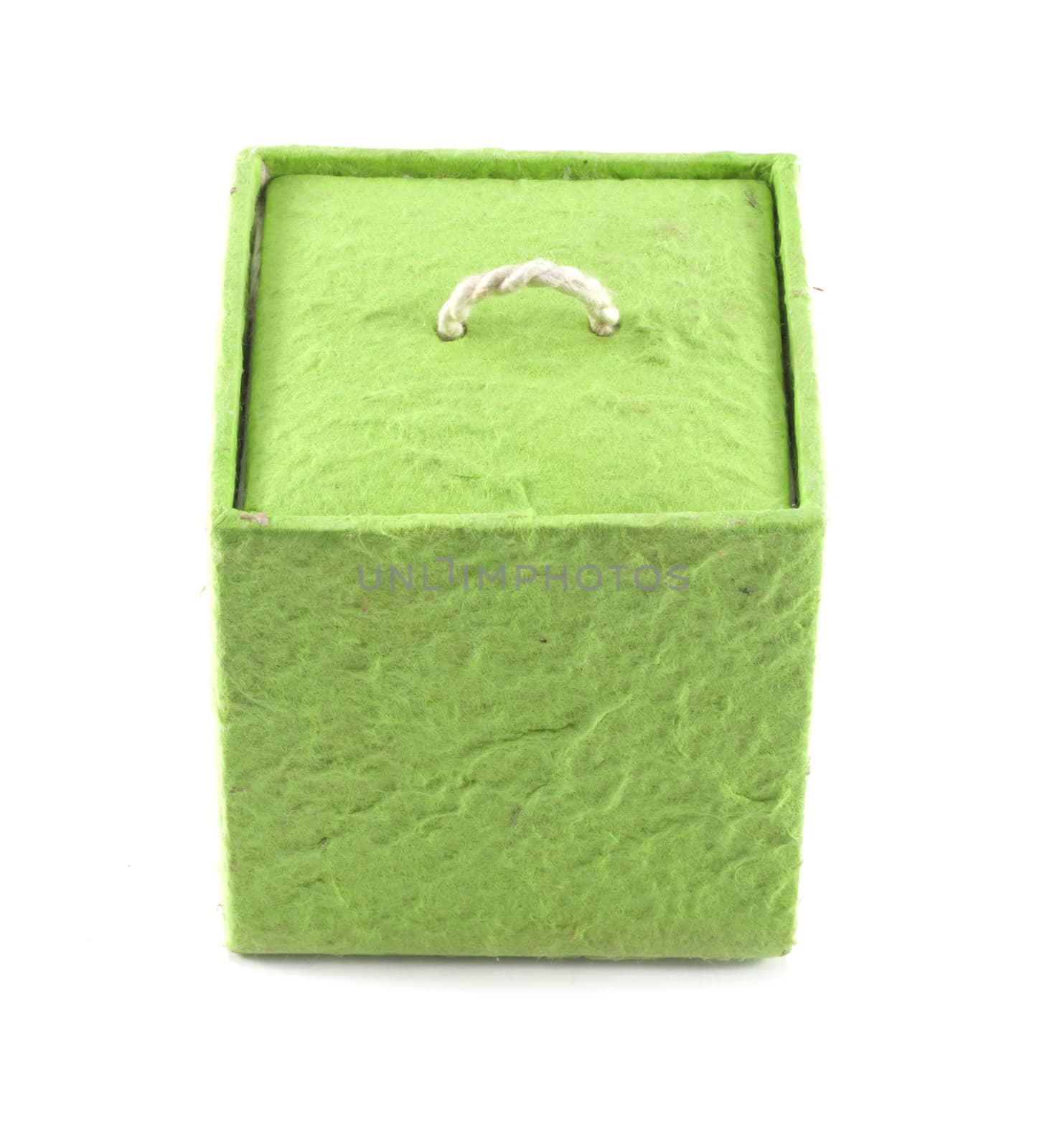 Mulberry Paper Green Box  Hand made.