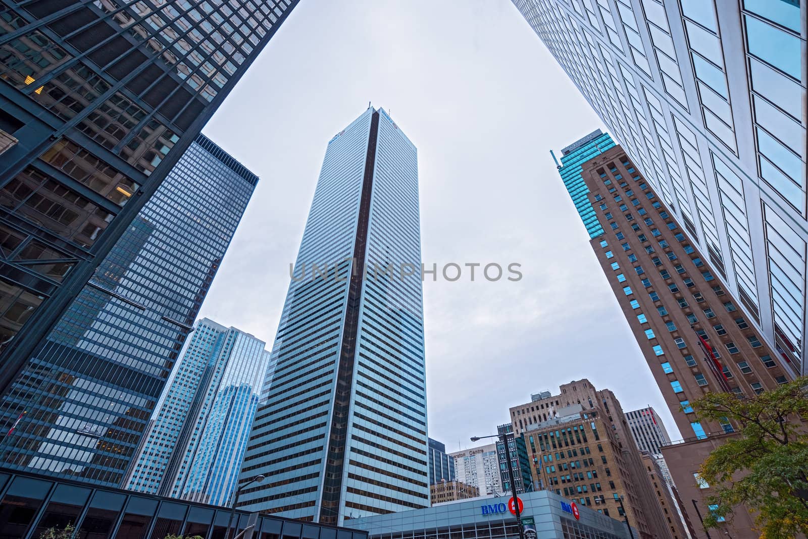 Sky Scrapers on Bay Street in Toronto's financial district. by Marcus