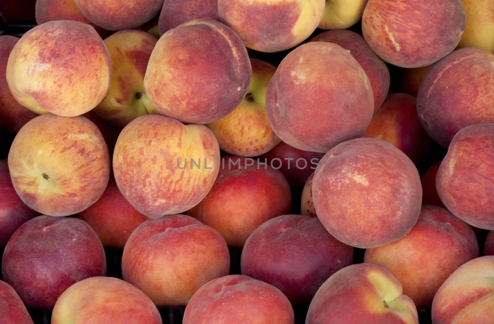 Plum background in the market of France.