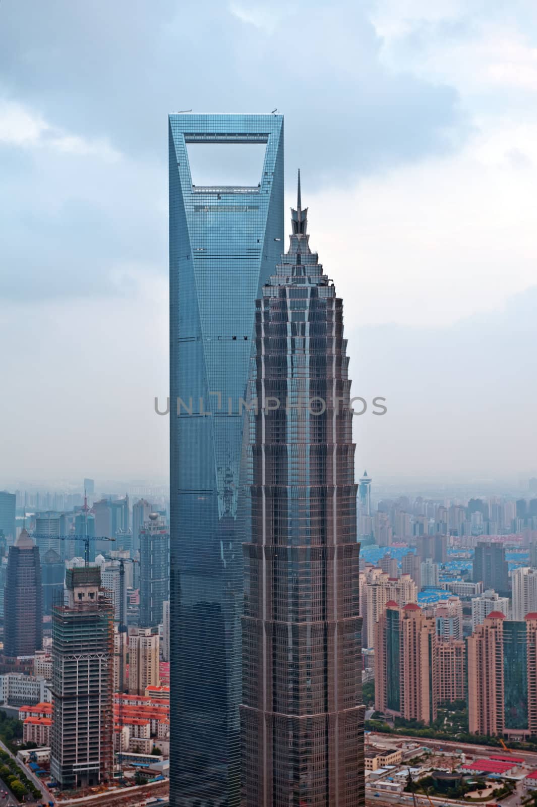 Jin Mao Tower and Shanghai World Financial Center 
Location: Pudong District, Shanghai, China
