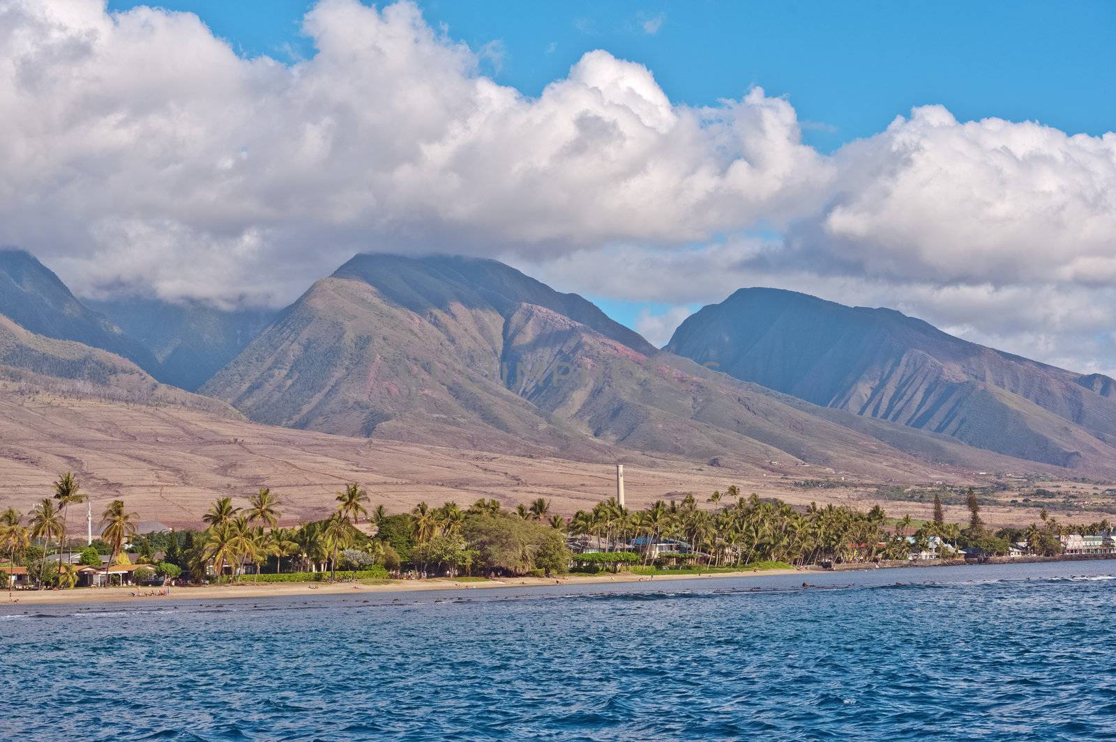 Beautiful waters on the southern coast of Maui.

