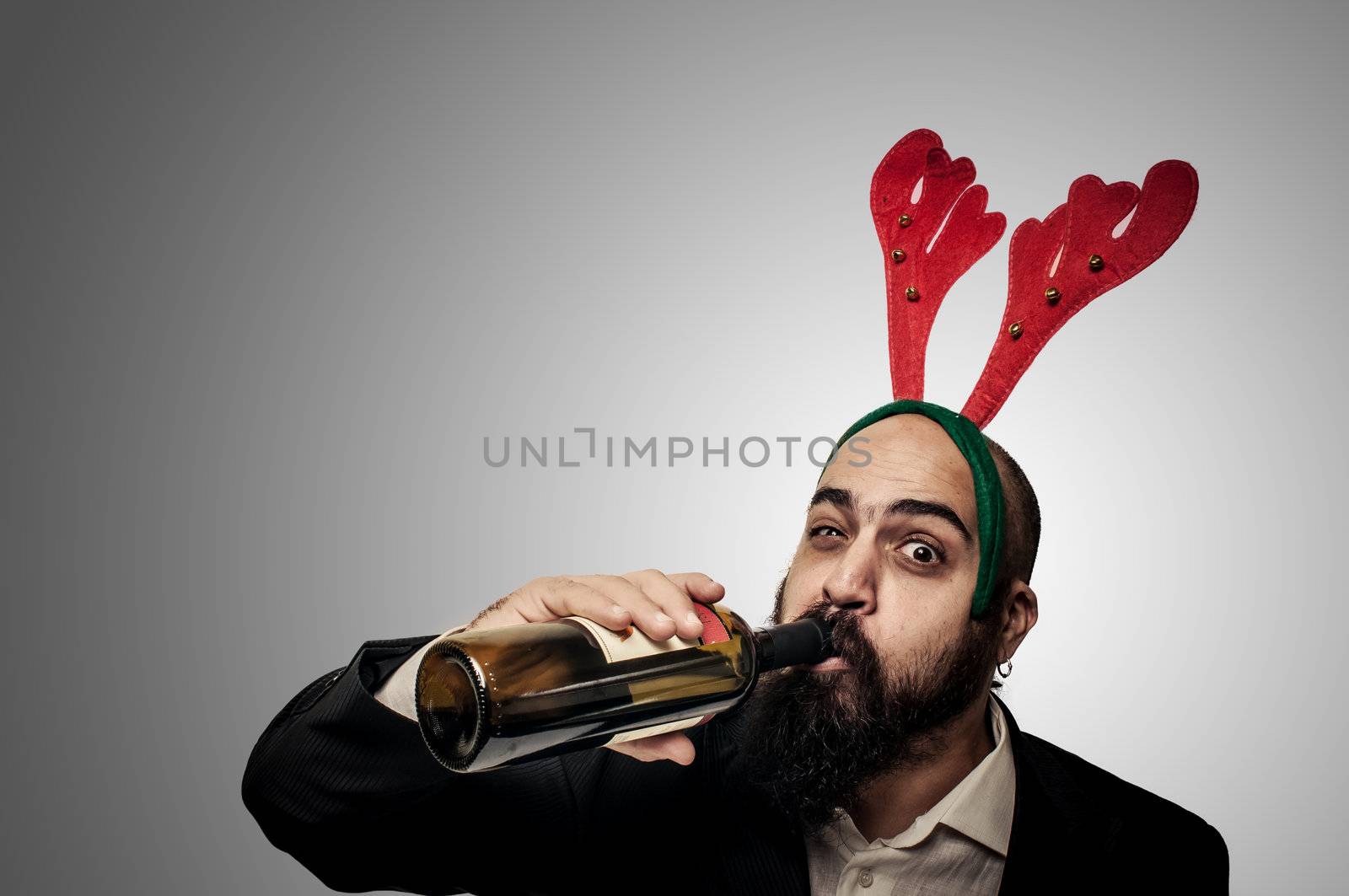 drunk modern elegant santa claus babbo natale by peus