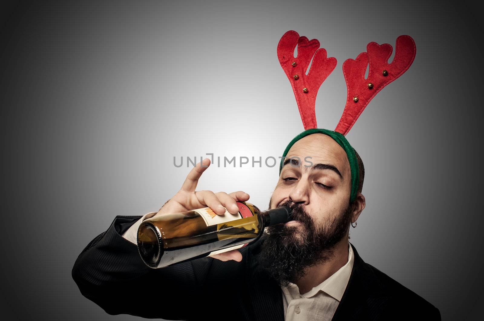 drunk modern elegant santa claus babbo natale by peus