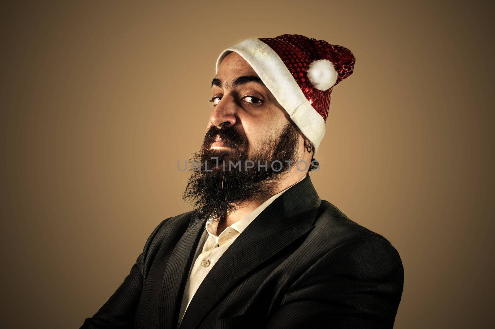 serious modern elegant santa claus babbo natale by peus