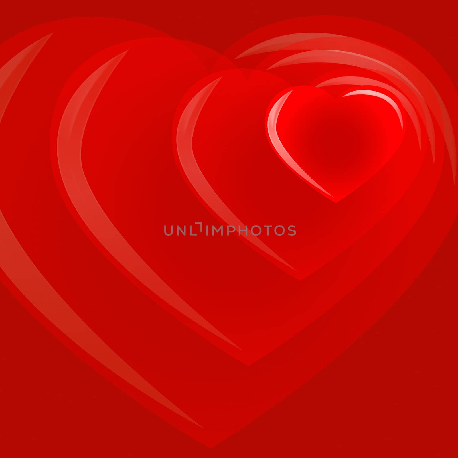 St. Valentine 's Day red background with heart and place for text