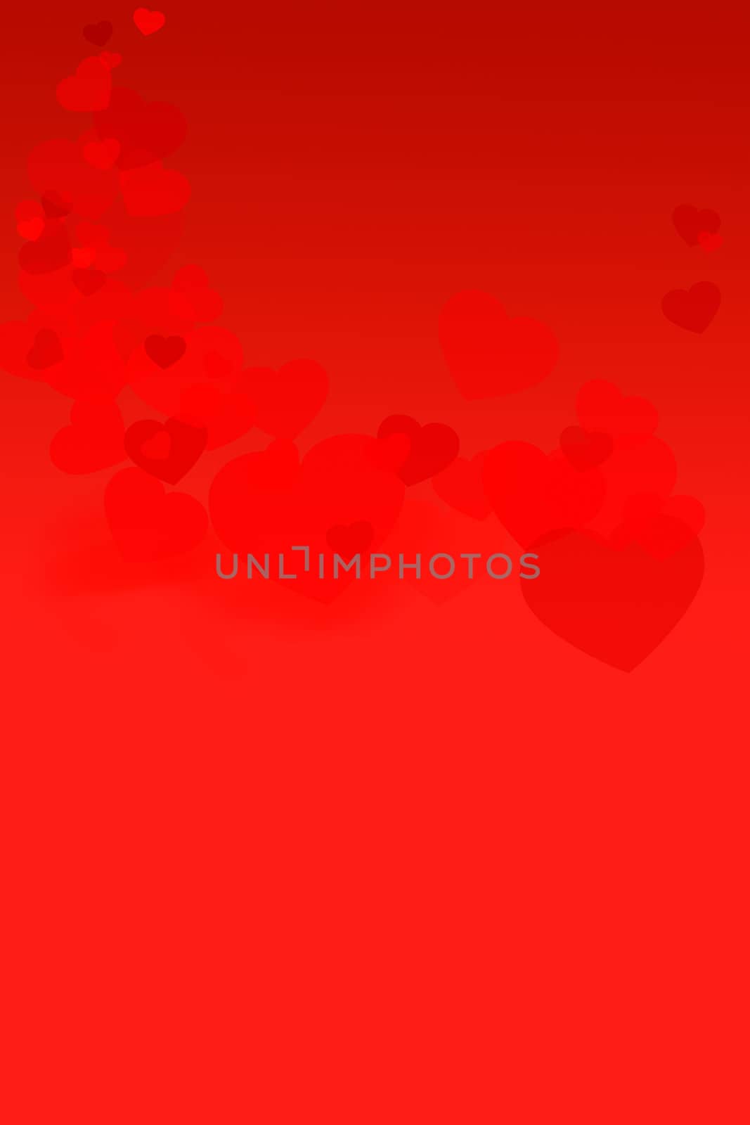 St. Valentine 's Day red background with heart and place for text