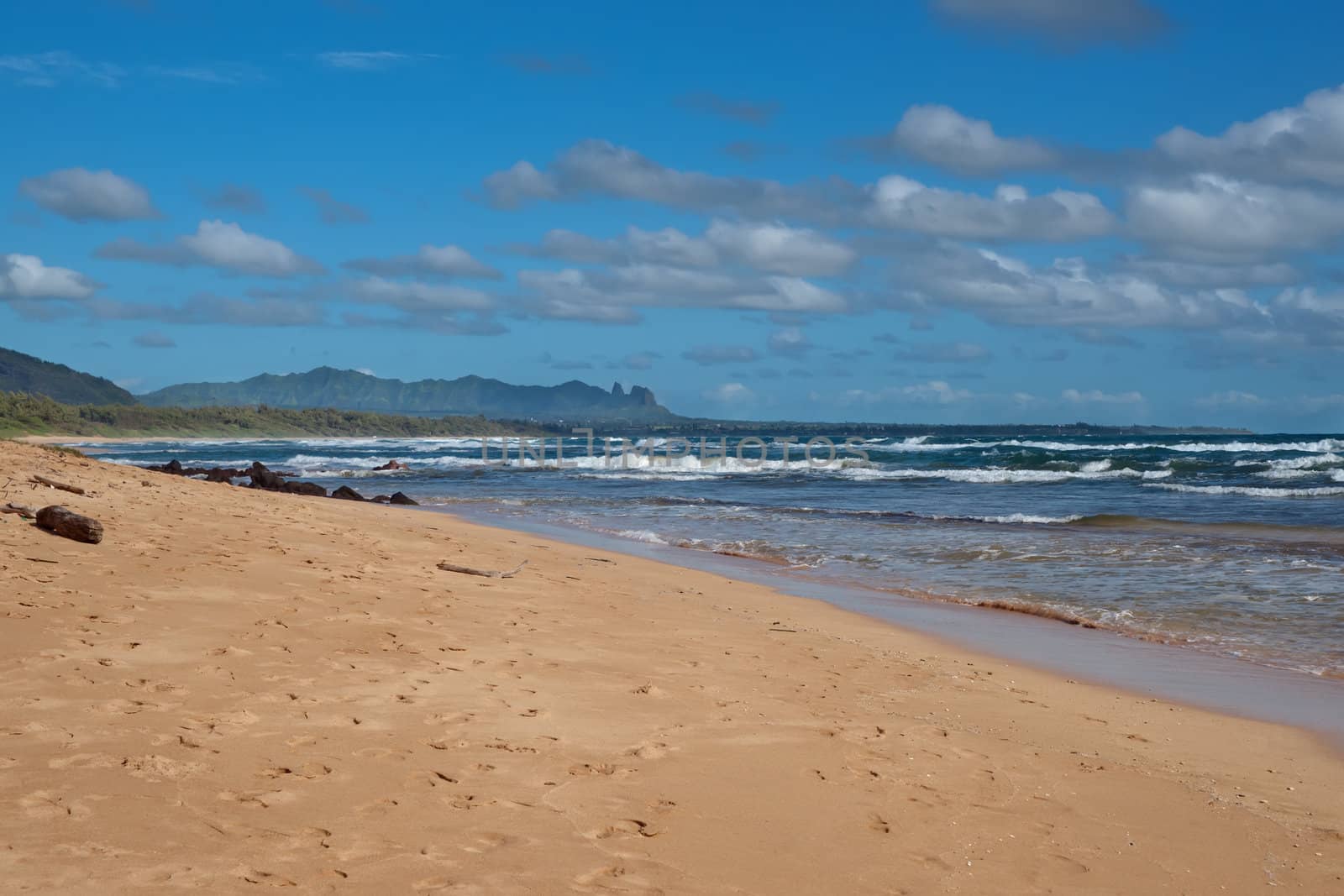 Beach on Kauai Island of Hawaii by Marcus