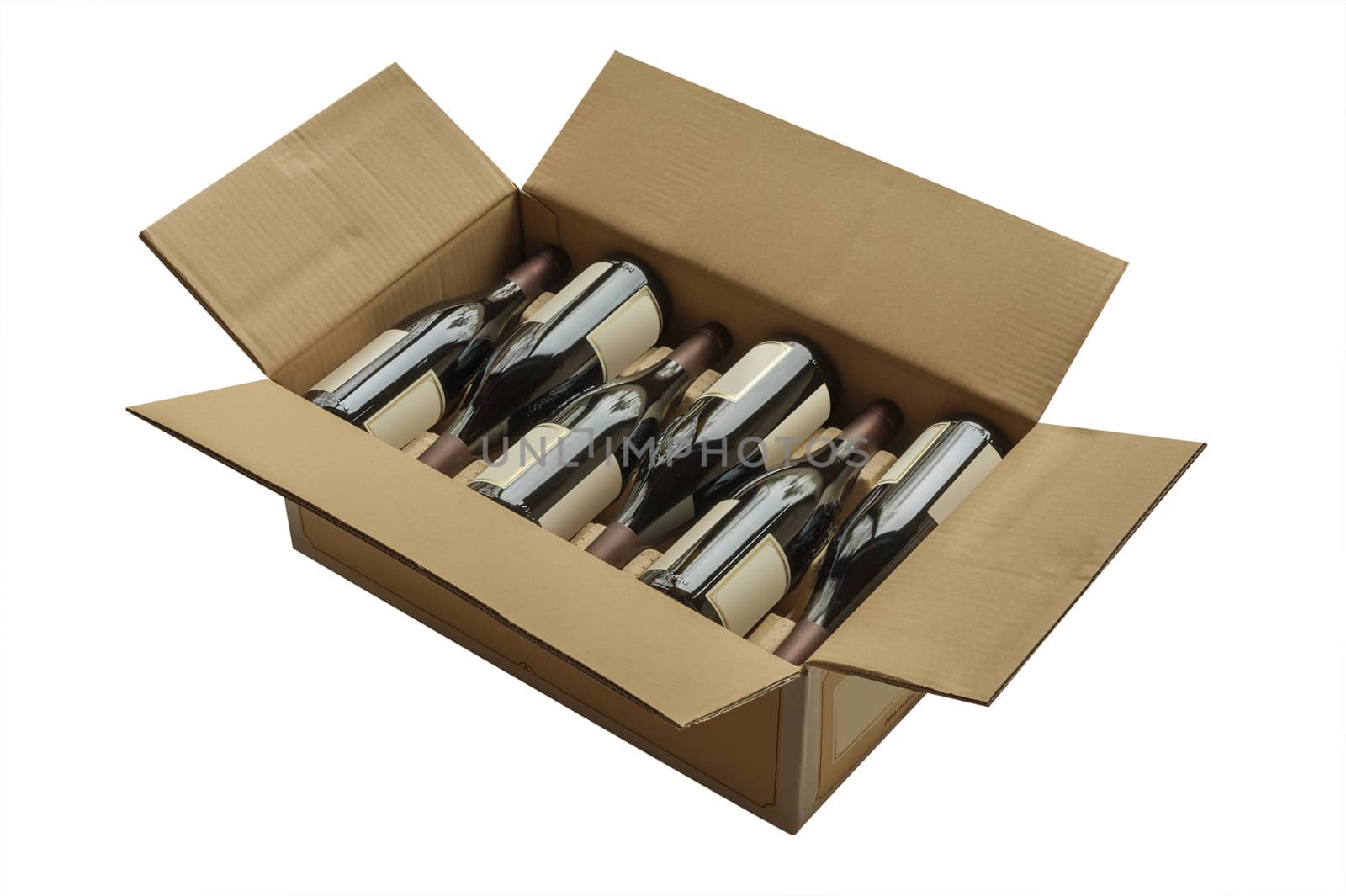 Wine bottles now shipped in cardboard boxes