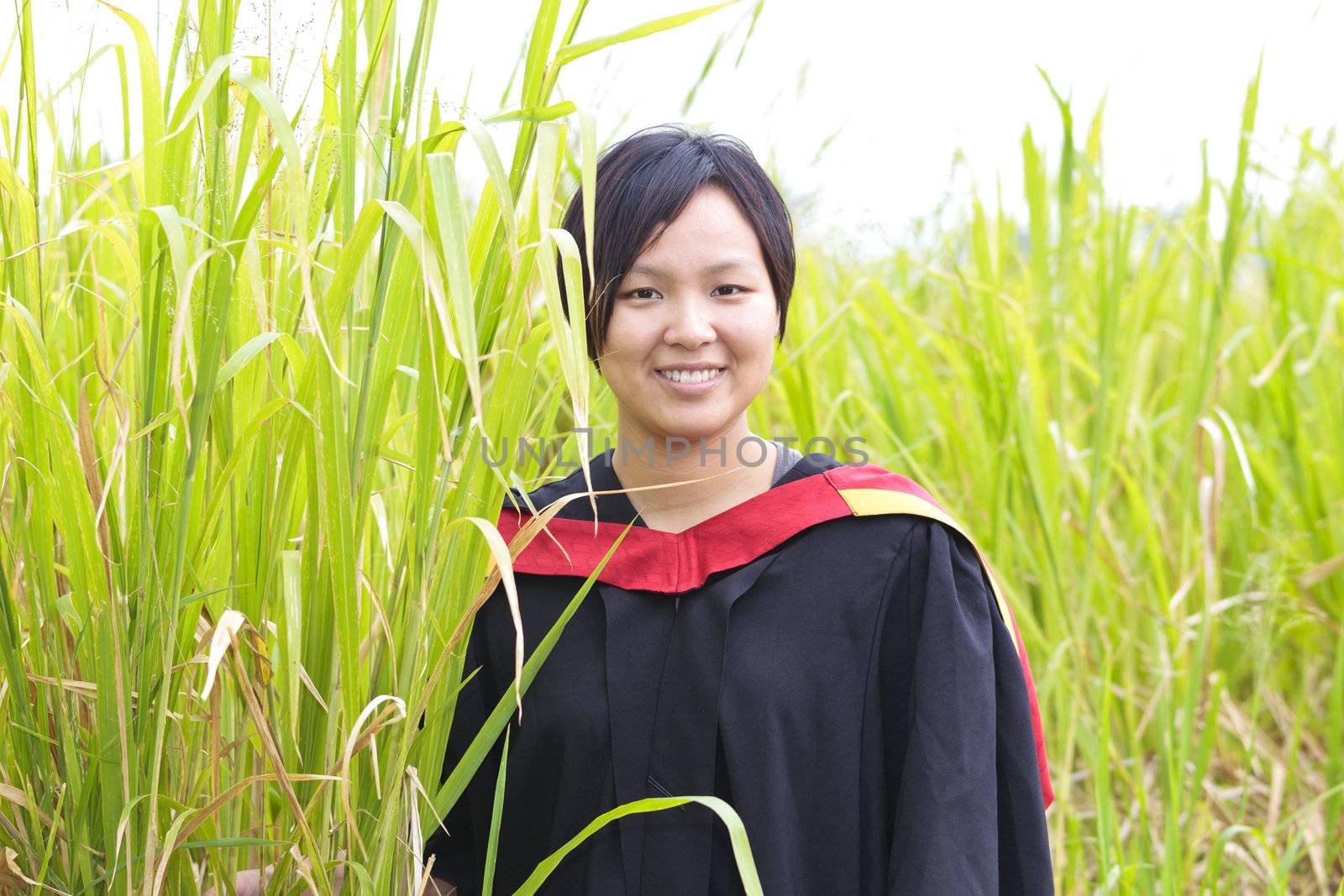 Asian woman graduation by kawing921