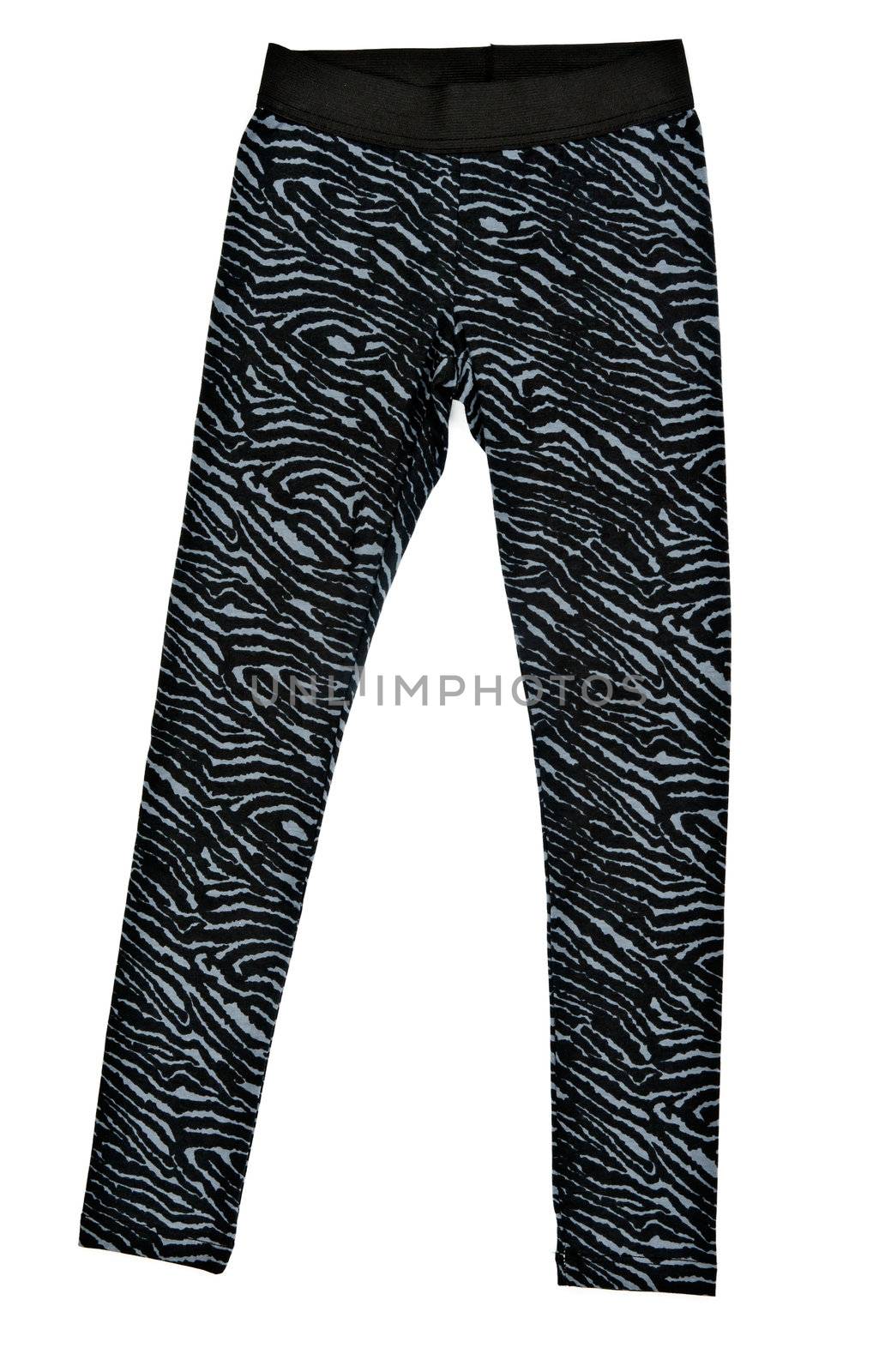 Black women's tight leggings on a white background