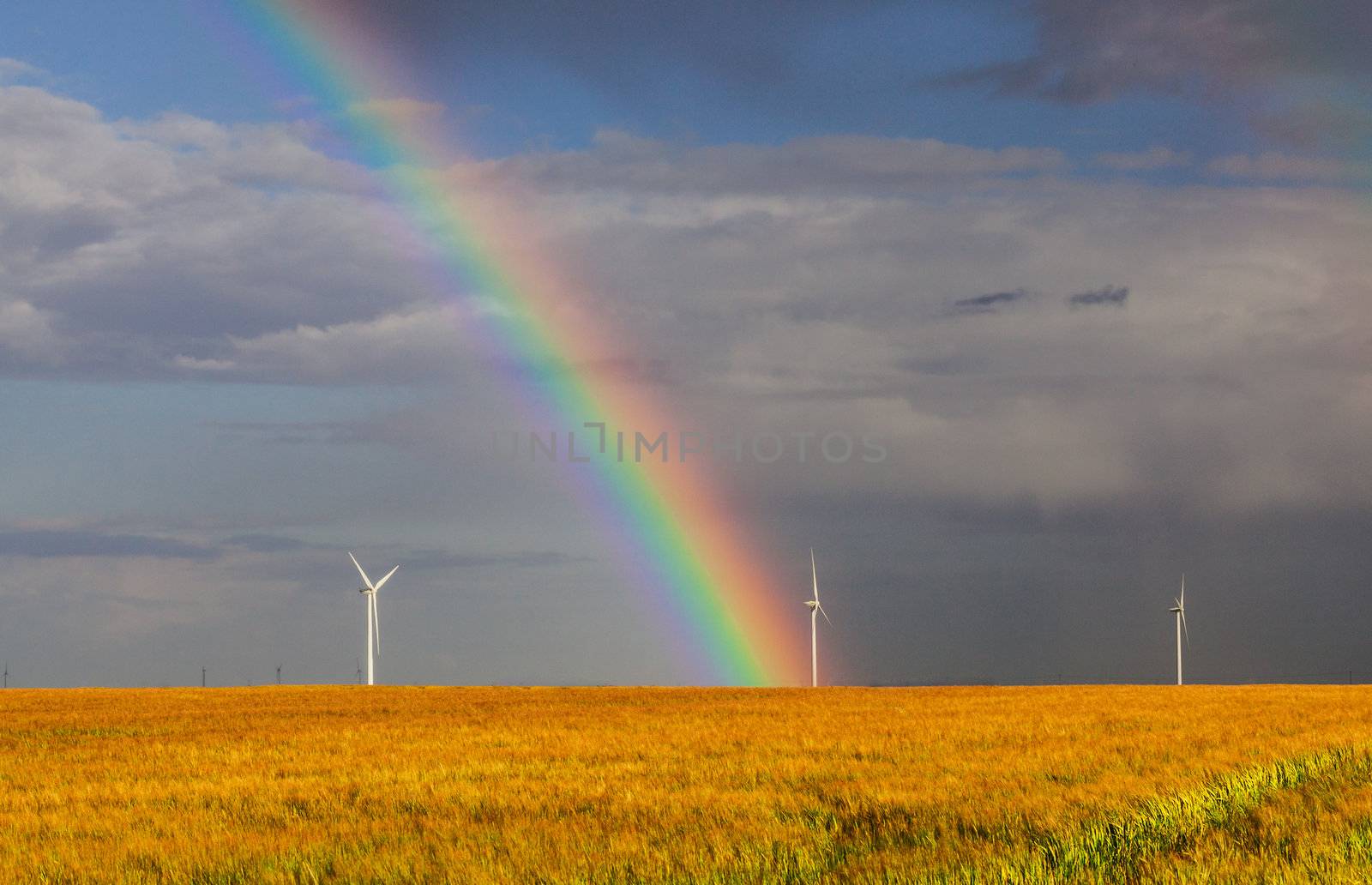 Rainbow Over the Field by RazvanPhotography